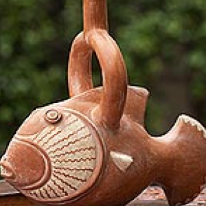 Escultura decorativa “fuego” - Arcilla modelada mano